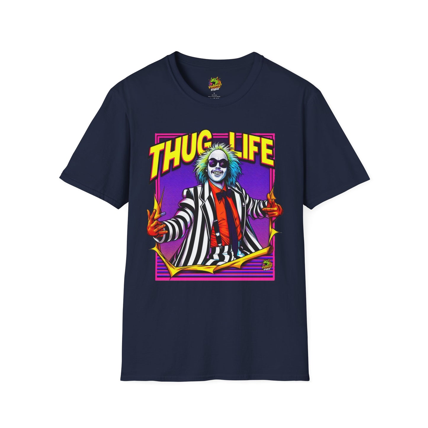 Halloween - Beetlejuice Shirt | Thug Life Halloween T-Shirt | Creepy Beetlejuice Graphic Tee - custom-made. limited stock. Order yours now and stand out with this exclusive piece!