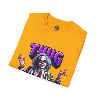 | - Beetlejuice Shirt | Thug Life Halloween Tee | Funny Beetlejuice Graphic T-Shirt - premium material. limited stock. Order yours now and stand out with this exclusive piece!