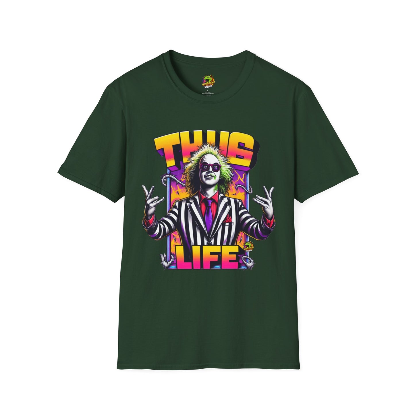 Shirt - Beetlejuice Shirt | Thug Life Graphic Tee | Halloween Beetlejuice Costume T-Shirt - premium material. limited stock. Order yours now and stand out with this exclusive piece!