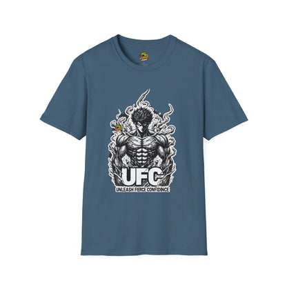 Anime - UFC T Shirt | Unleash Fierce Confidence | Motivational UFC Tee with Baki Anime Influence - custom-made. perfect gift idea. Order yours now and stand out with this exclusive piece!