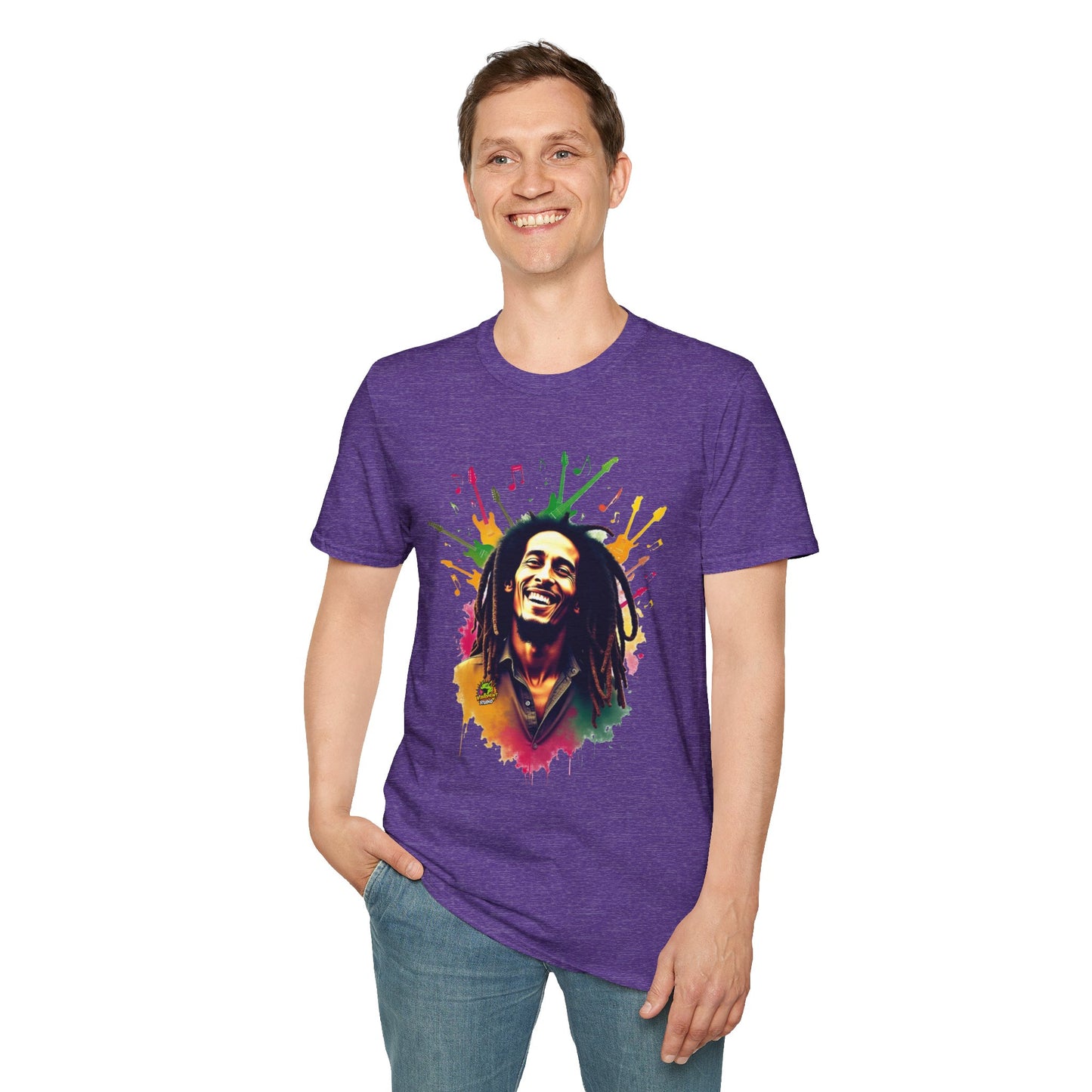 Vibrant - Bob Marley T-Shirt - Vibrant Rasta Energy - premium material. limited stock. Order yours now and stand out with this exclusive piece!