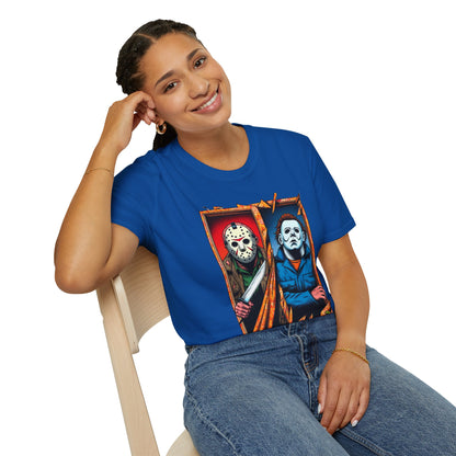 Michael Myers Vintage Tee | Jason Voorhees Funny Picnic Scene