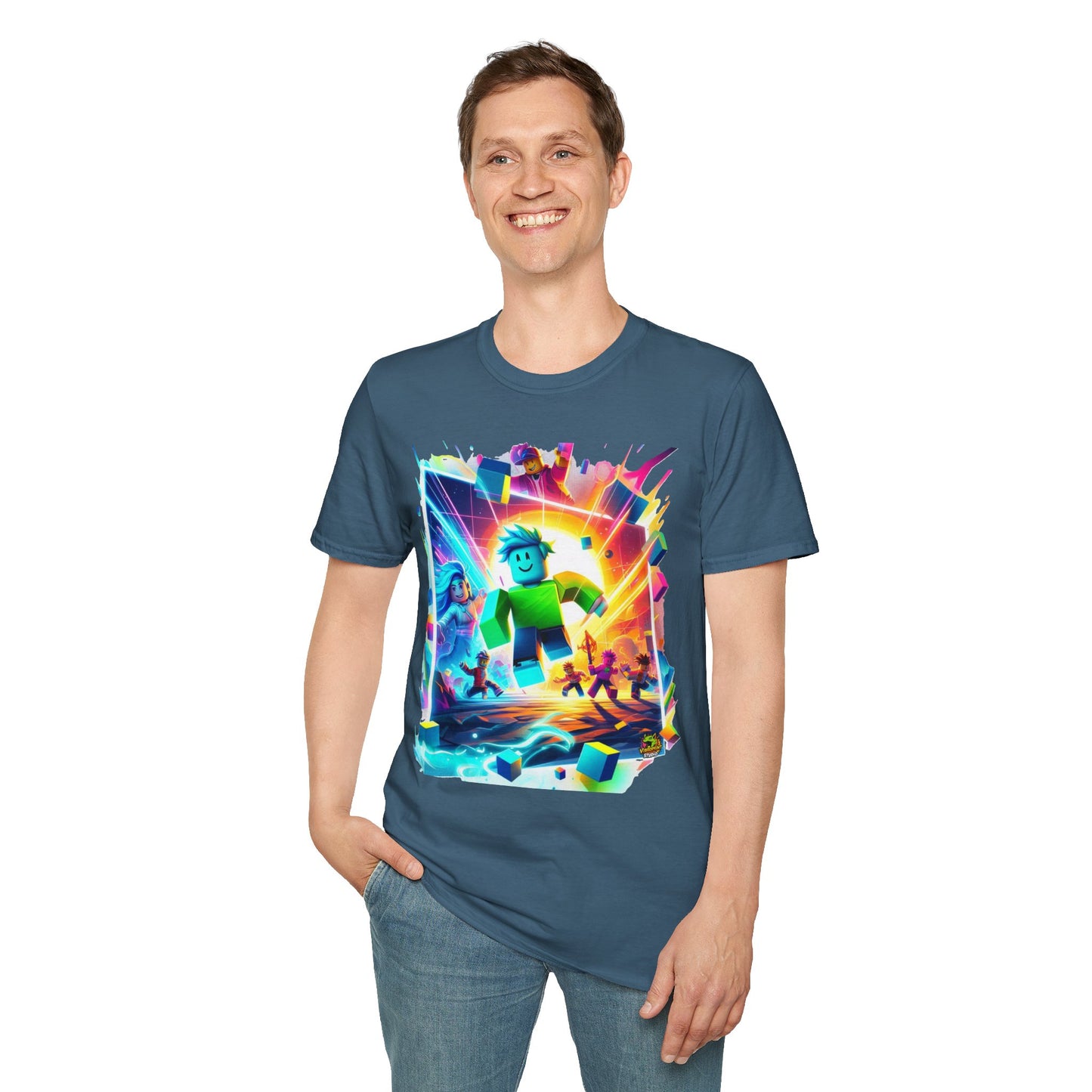 Roblox Avatar T-Shirt for Kids | Unique Roblox Graphic Tee | Roblox Gaming Merch | Cool Gift for Roblox Fans