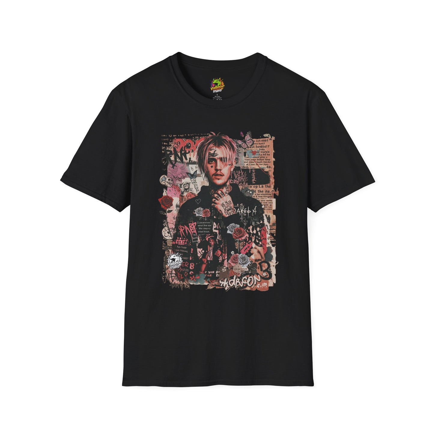 Lil Peep Merch T-Shirt - Original Vibroprint Studio Goth Emo Sadboy Clothing