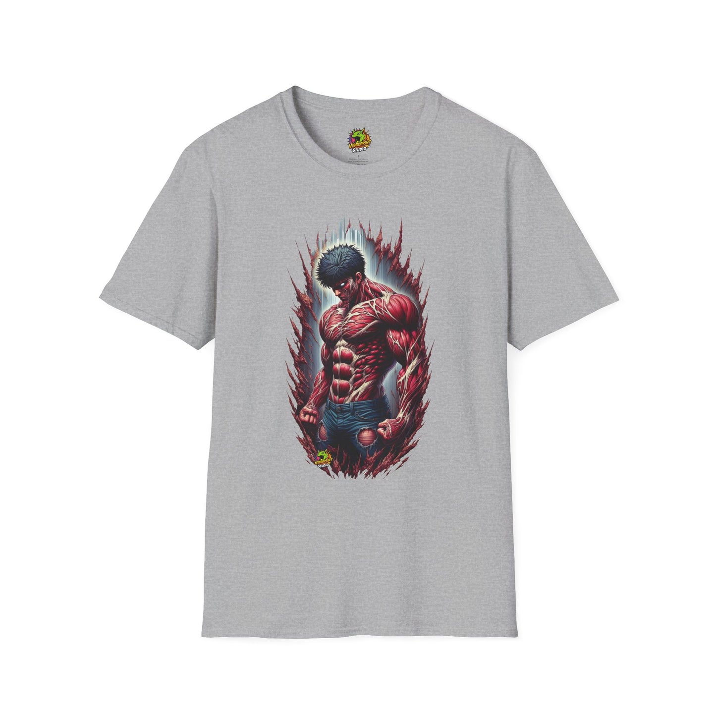 Gym - UFC T Shirt | Unleash Fierce Confidence | UFC Tee with Baki Anime Influence for Gym Lovers - premium material. limited stock. Order yours now and stand out with this exclusive piece!