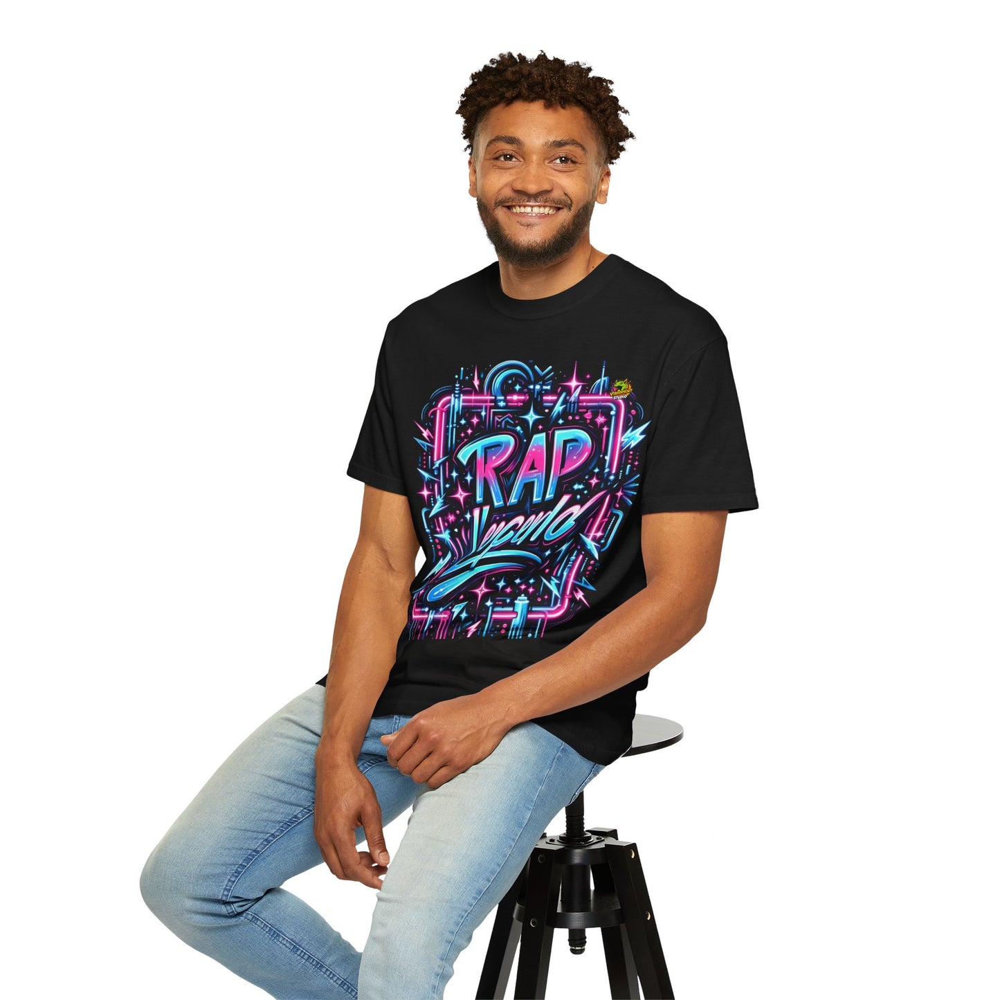 Rapper - Neon Graffiti Inspired Rapper Merch | Street Art Hip-Hop T-Shirt - premium material. perfect gift idea. Order yours now and stand out with this exclusive piece!