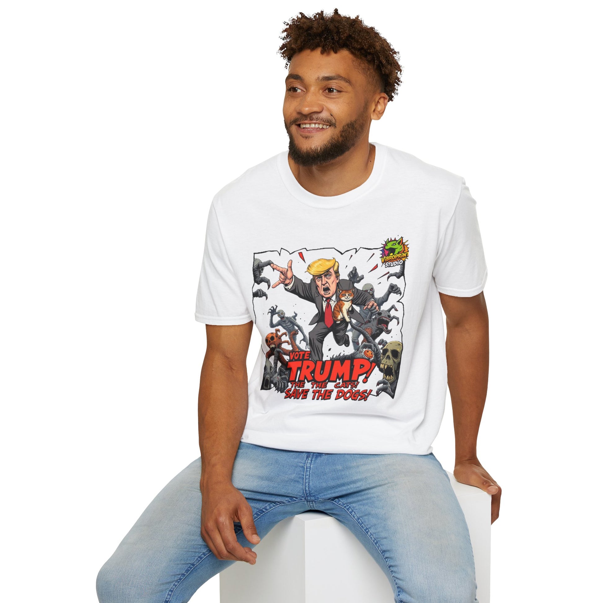 Tee - They're Eating the Dogs Shirt | Satirical Trump Election Graphic Tee | Political Meme T-Shirt - custom-made. perfect gift idea. Order yours now and stand out with this exclusive piece!