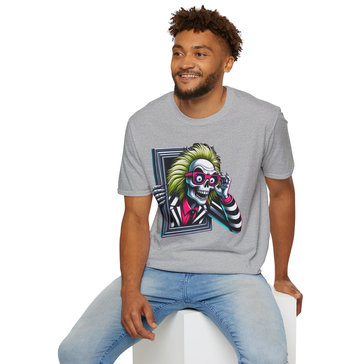 Image of Top-Quality Beetlejuice Shirt | Spooky Beetlejuice Shirt | Beetlejuice Halloween Tee | Classic Beetlejuice Tee | Graphic Tee