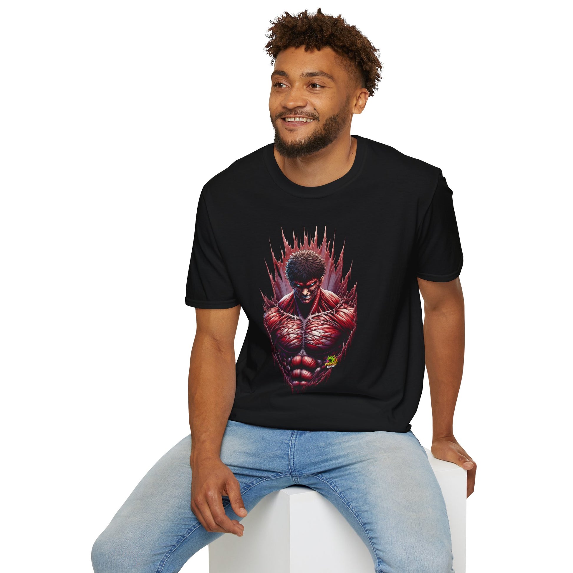 Fitness - UFC T Shirt | Unleash Fierce Confidence | UFC Tee with Baki Anime Power for Fitness Enthusiasts - custom-made. perfect gift idea. Order yours now and stand out with this exclusive piece!