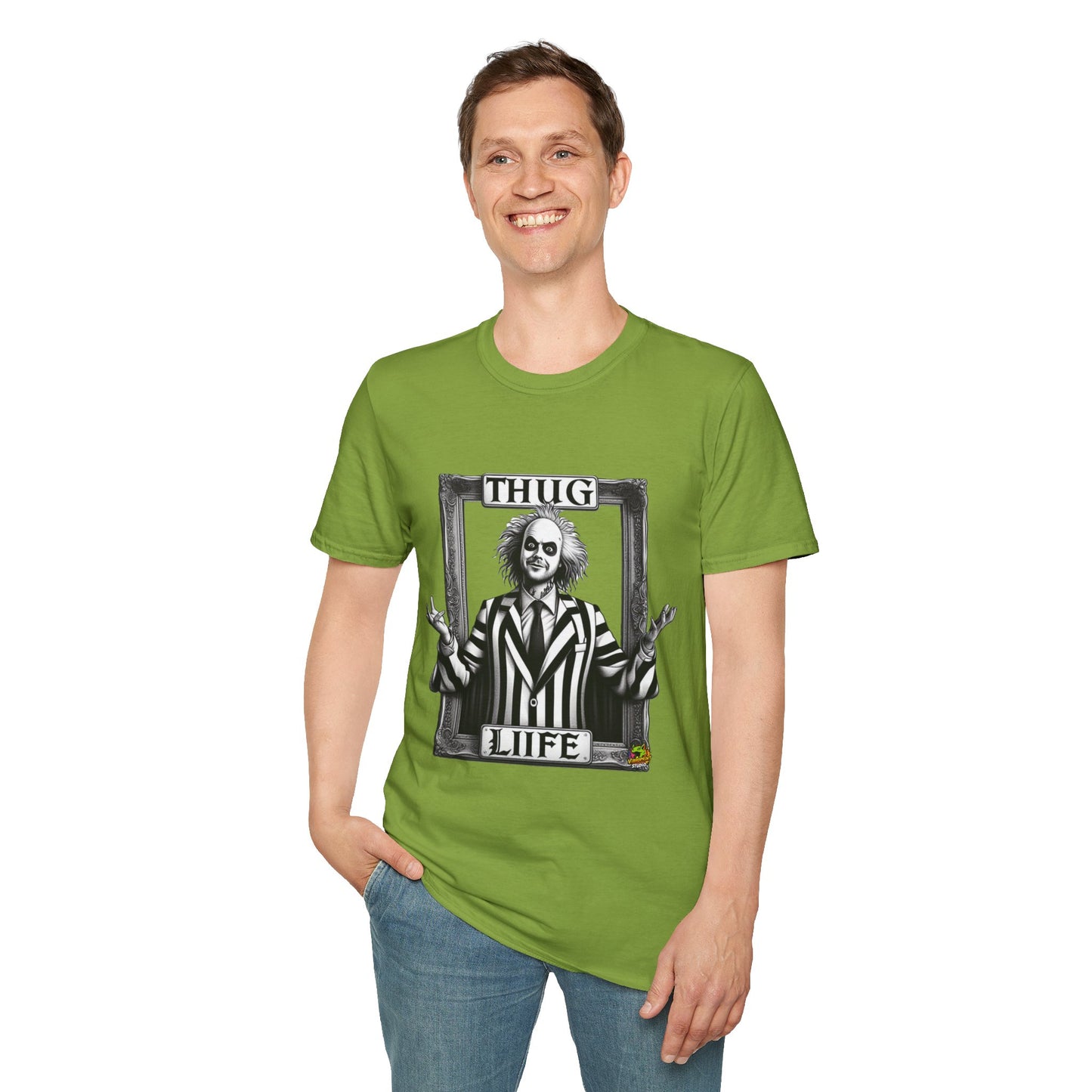 exclusive - Beetlejuice Shirt | Thug Life Halloween T-Shirt | Beetlejuice Costume Tee with Attitude - premium material. limited stock. Order yours now and stand out with this exclusive piece!