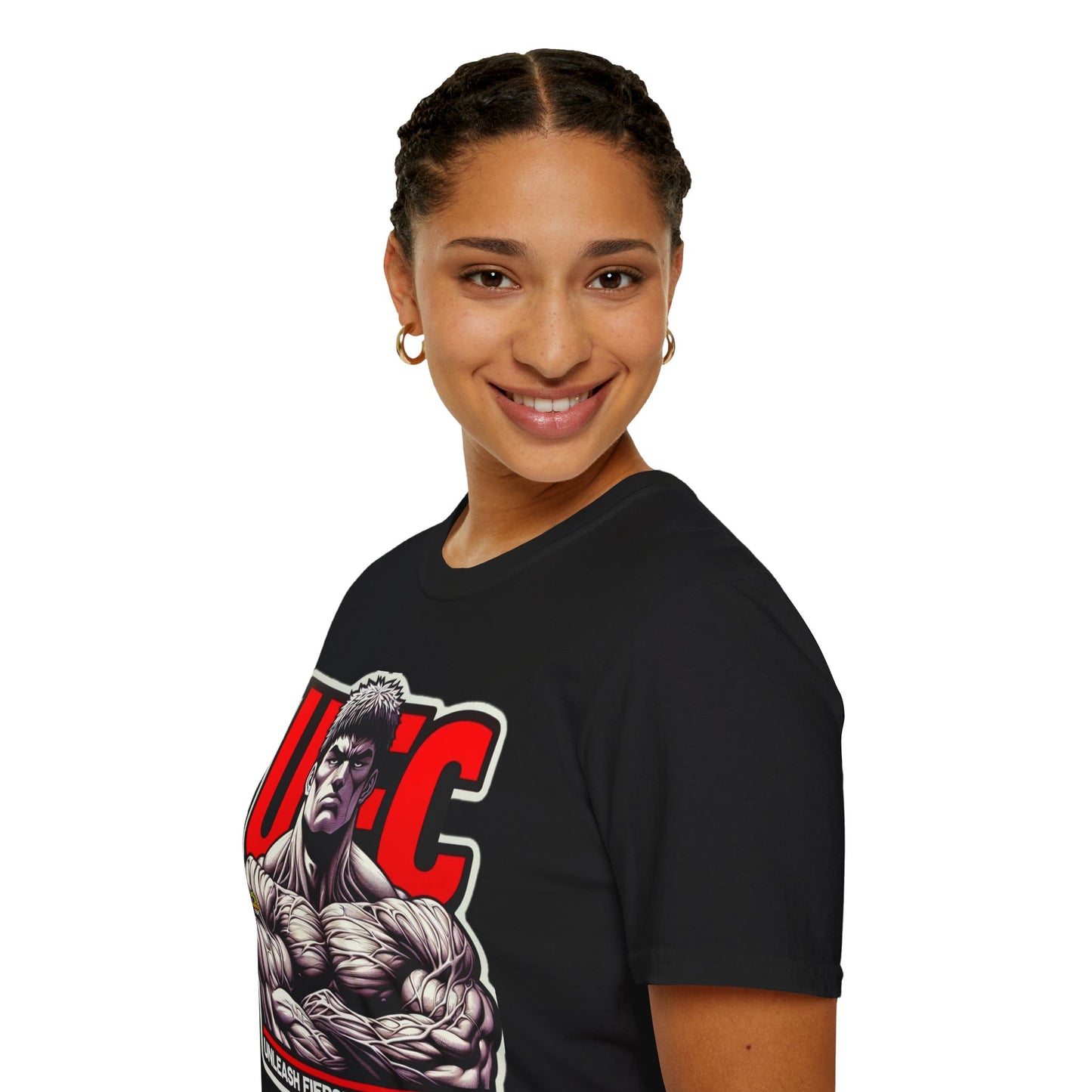 UFC - UFC T Shirt | Unleash Fierce Confidence | UFC Tee with Baki Anime Strength for Fitness Fans - custom-made. limited stock. Order yours now and stand out with this exclusive piece!