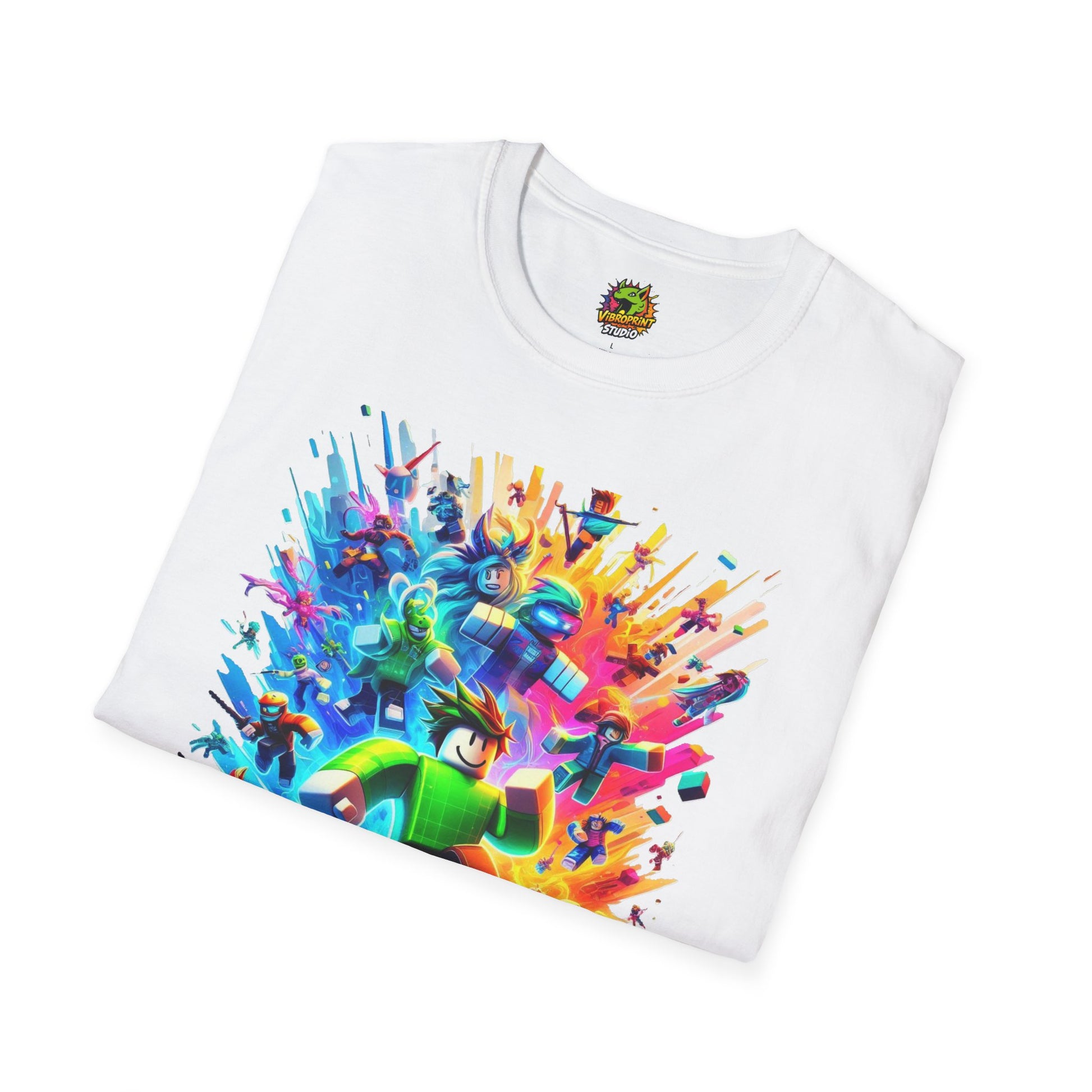 product - Cool Roblox Gamer Tee for Boys & Girls | Roblox Adventure Shirt | Roblox Graphic T-Shirt | Fun Gift for Roblox Lovers - custom-made. limited stock. Order yours now and stand out with this exclusive piece!