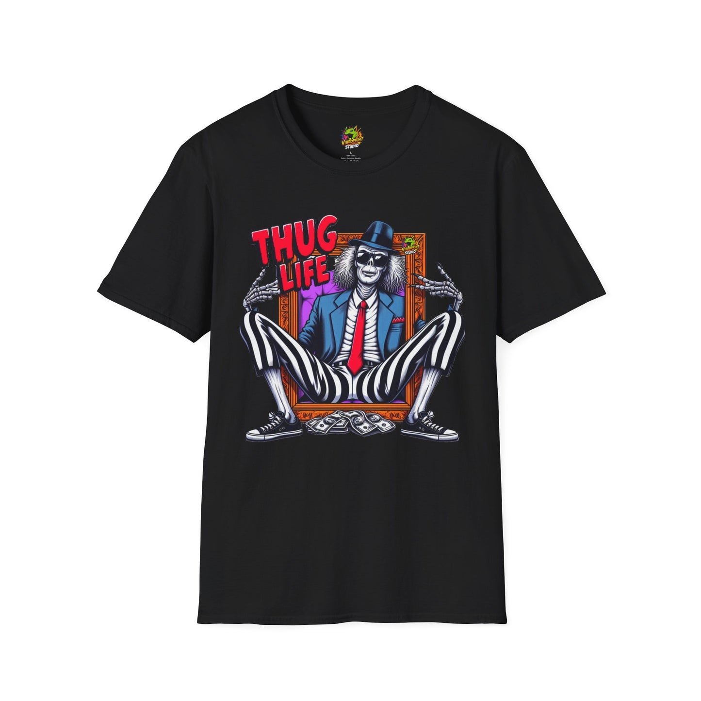 Beetlejuice Shirt | Thug Life Halloween Tee | Classic Beetlejuice T-Shirt for Fans - High Quality Image