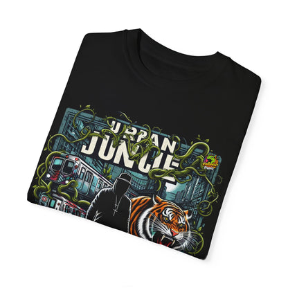 Merch - Urban Jungle Rhythms Rapper Merch | City Meets Nature T-Shirt Design - custom-made. limited stock. Order yours now and stand out with this exclusive piece!