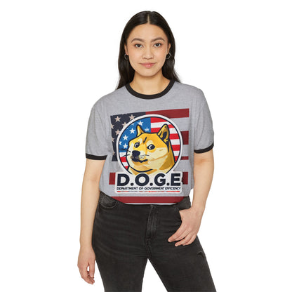 Dogecoin T Shirt for Crypto Fans | Patriotic Doge T Shirt | Dogecoin Shiba Design Tee - High Quality Image