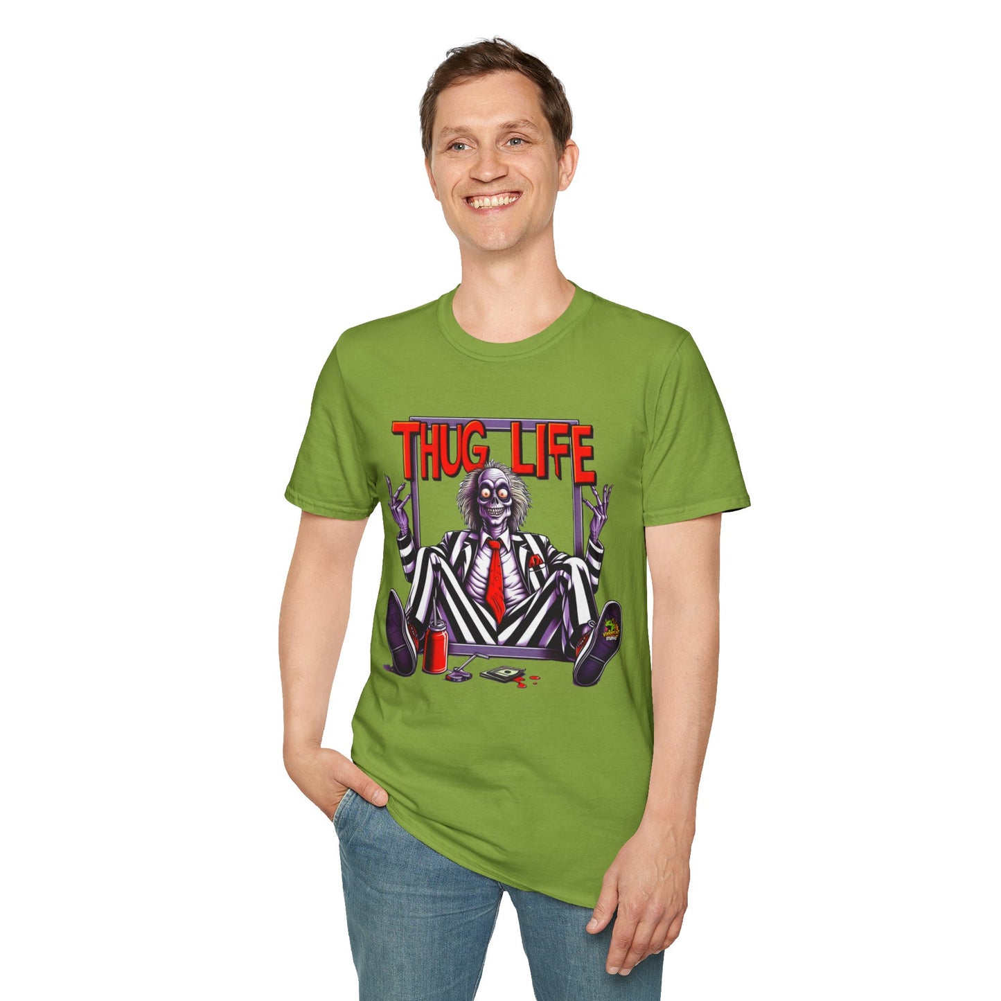 exclusive - Beetlejuice Shirt | Funny Thug Life Graphic T-Shirt | Halloween Beetlejuice Tee - premium material. limited stock. Order yours now and stand out with this exclusive piece!