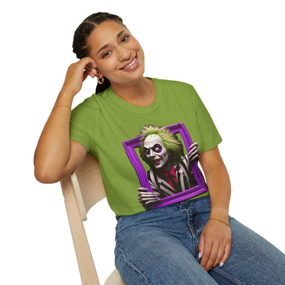 | - Beetlejuice Shirt | Halloween Horror Graphic Tee | Classic Beetlejuice Movie Design | Funny Halloween T-Shirt - premium material. perfect gift idea. Order yours now and stand out with this exclusive piece!