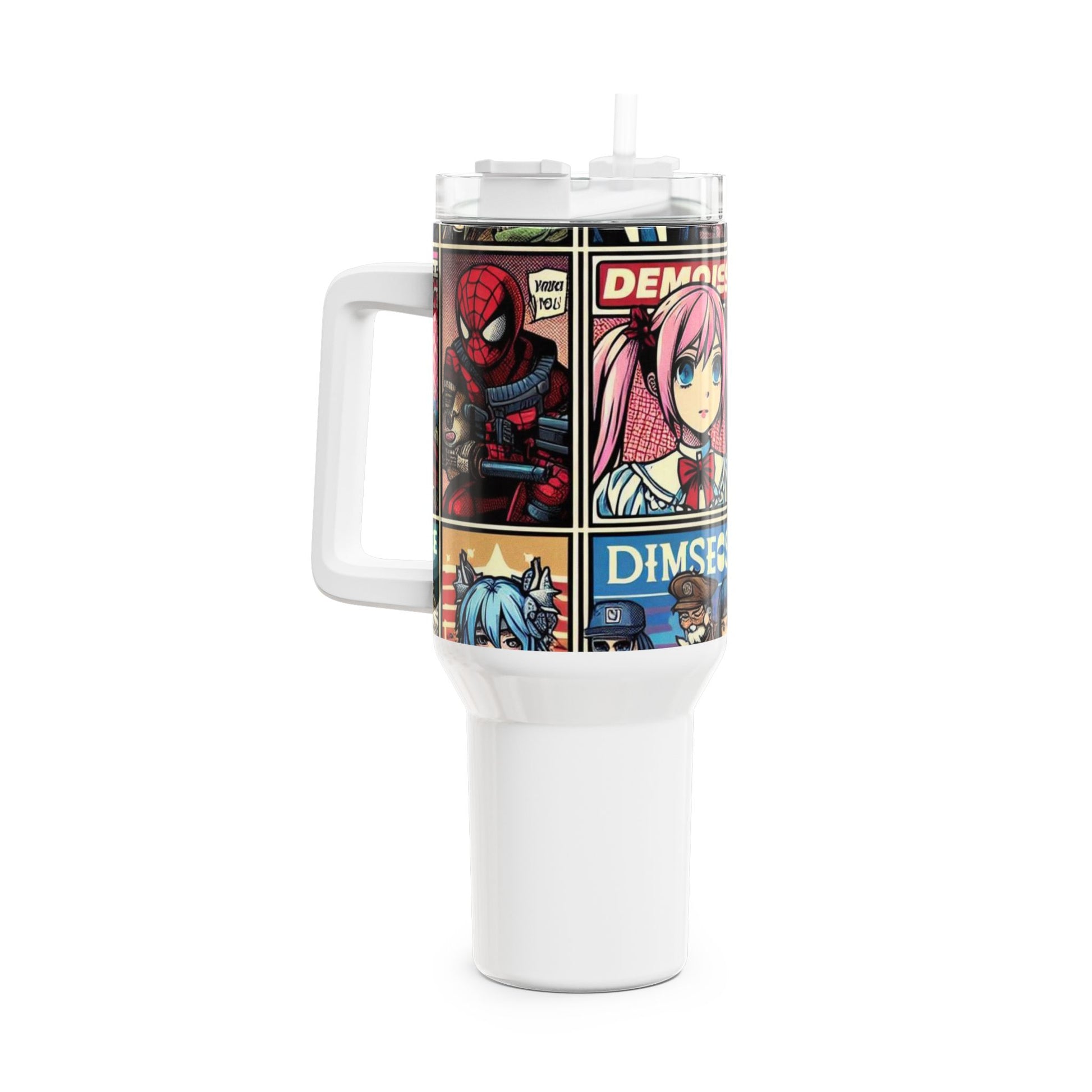 Drinkware - Stanley cup | Comics and Anime Geek Drinkware | Colorful Cartoon Tumbler - premium material. perfect gift idea. Order yours now and stand out with this exclusive piece!