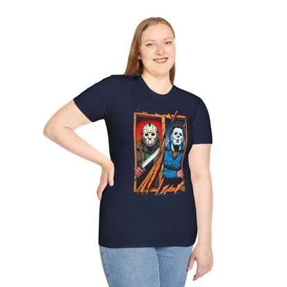 Michael Myers Vintage Tee | Jason Voorhees Funny Picnic Scene