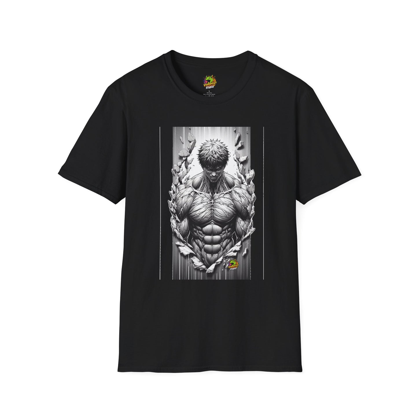 UFC T Shirt | Unleash Fierce Confidence | UFC Tee with Baki Anime Influence for Athletes - High Quality Image