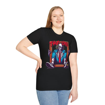 Thug - Beetlejuice Shirt | Thug Life Inspired Tee | Halloween Graphic T-Shirt | Spooky Beetlejuice Style - premium material. perfect gift idea. Order yours now and stand out with this exclusive piece!