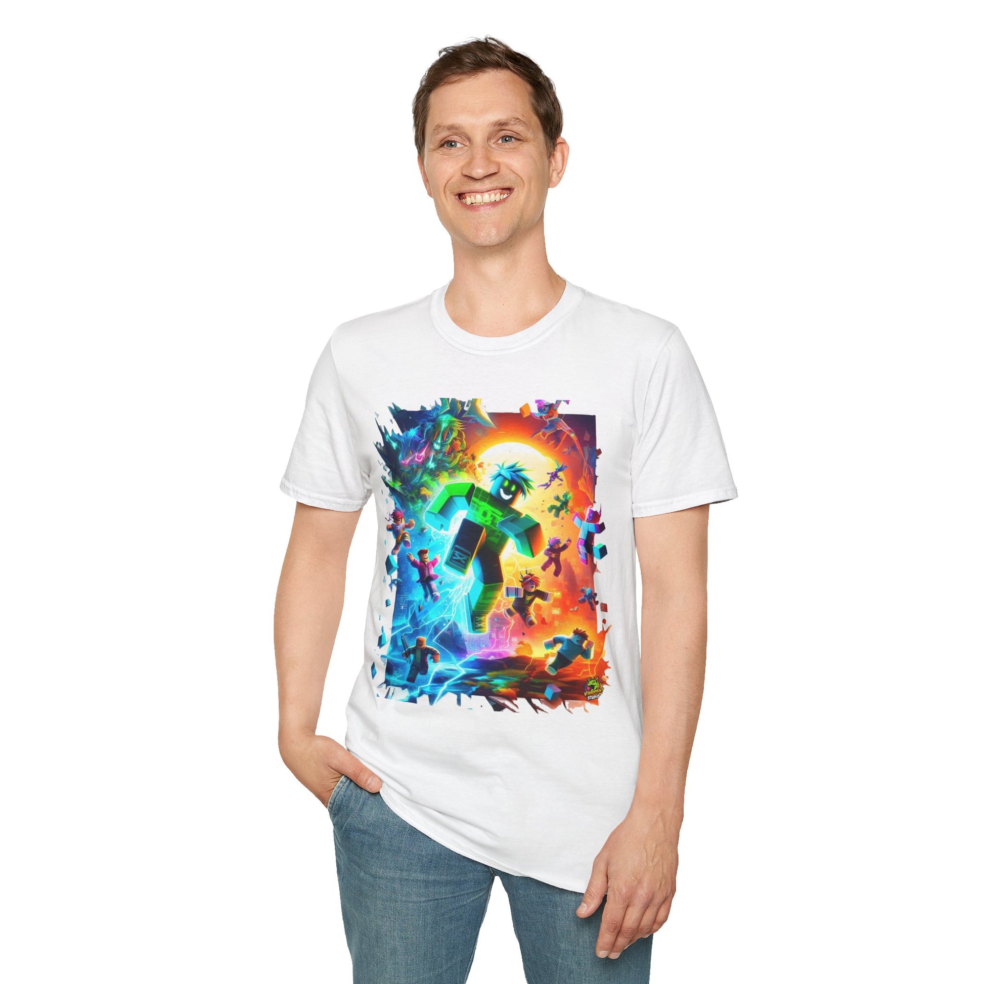 Roblox - Roblox Kids T-Shirt | Trendy Roblox Avatar Graphic Tee | Roblox Clothing for Boys & Girls | Cool Roblox Gift - premium material. limited stock. Order yours now and stand out with this exclusive piece!