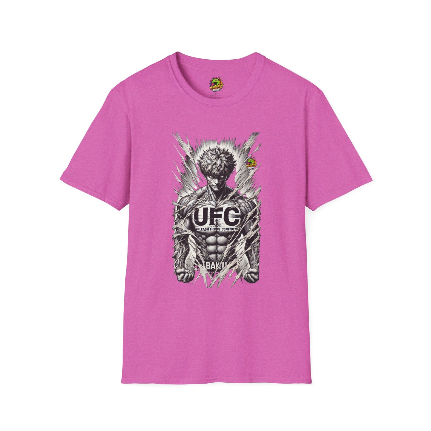 Fierce - UFC T Shirt | Unleash Fierce Confidence | UFC Tee with Baki Anime T Shirt Inspiration - custom-made. limited stock. Order yours now and stand out with this exclusive piece!