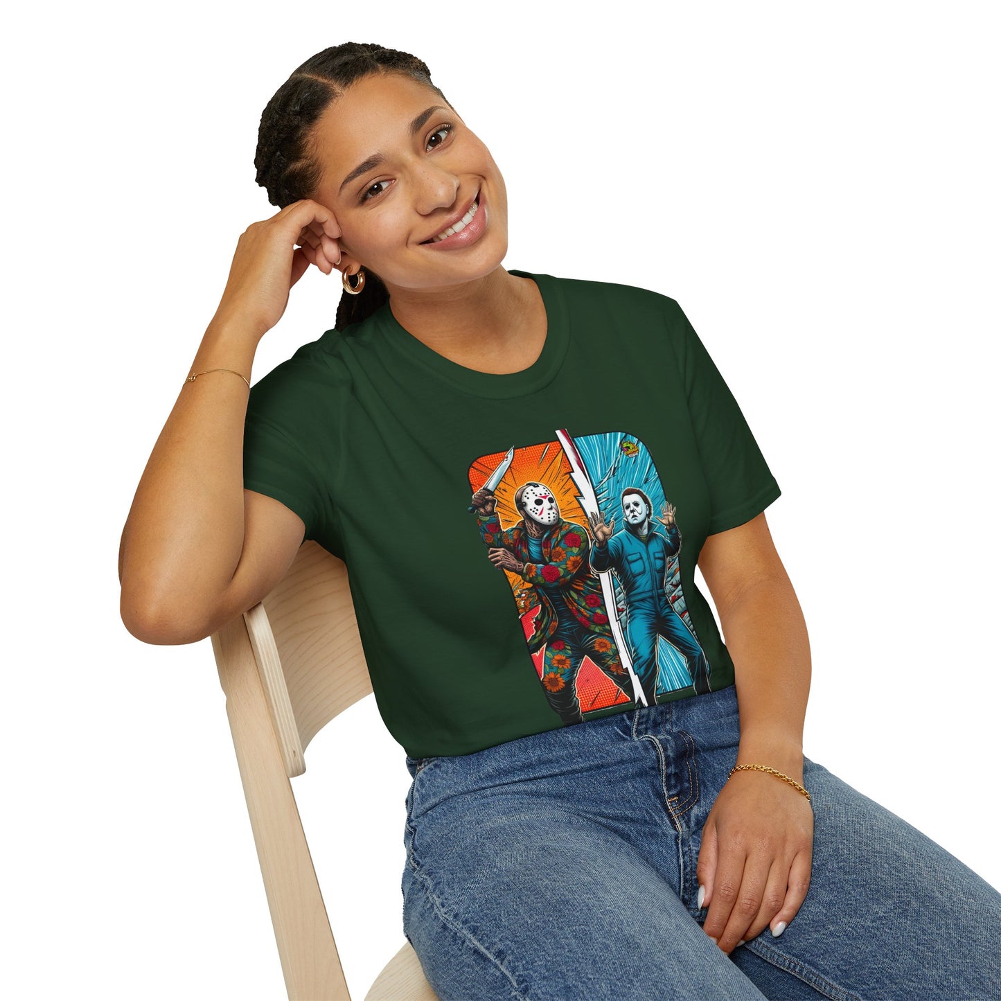 Jason Voorhees & Michael Myers Funny Horror Tee | Halloween Shirt