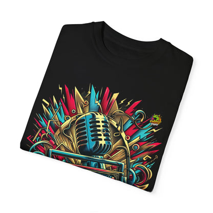 | - Dynamic Boombox & Microphone Rapper Merch | Hip-Hop Music Fusion T-Shirt - premium material. perfect gift idea. Order yours now and stand out with this exclusive piece!