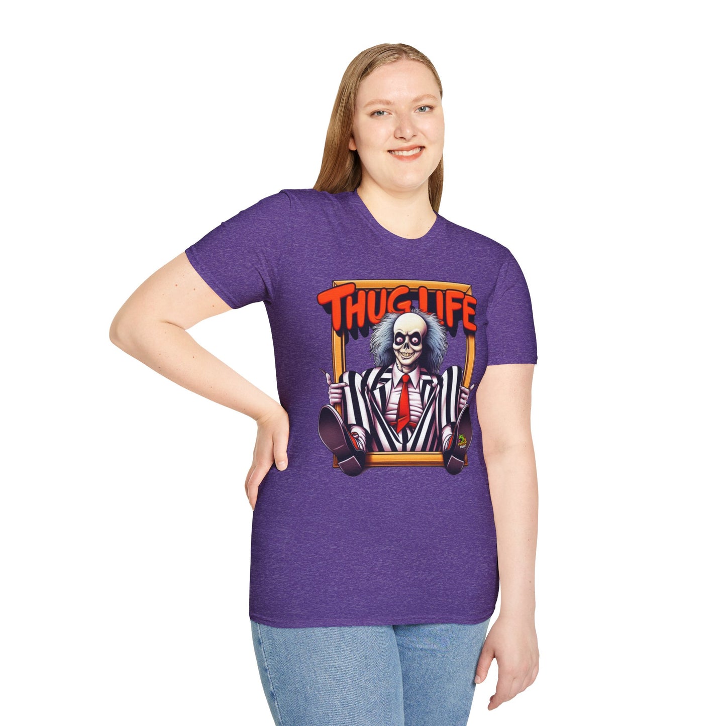 high-quality - Beetlejuice Shirt | Halloween Thug Life Tee | Classic Beetlejuice Graphic T-Shirt for Adults - custom-made. limited stock. Order yours now and stand out with this exclusive piece!