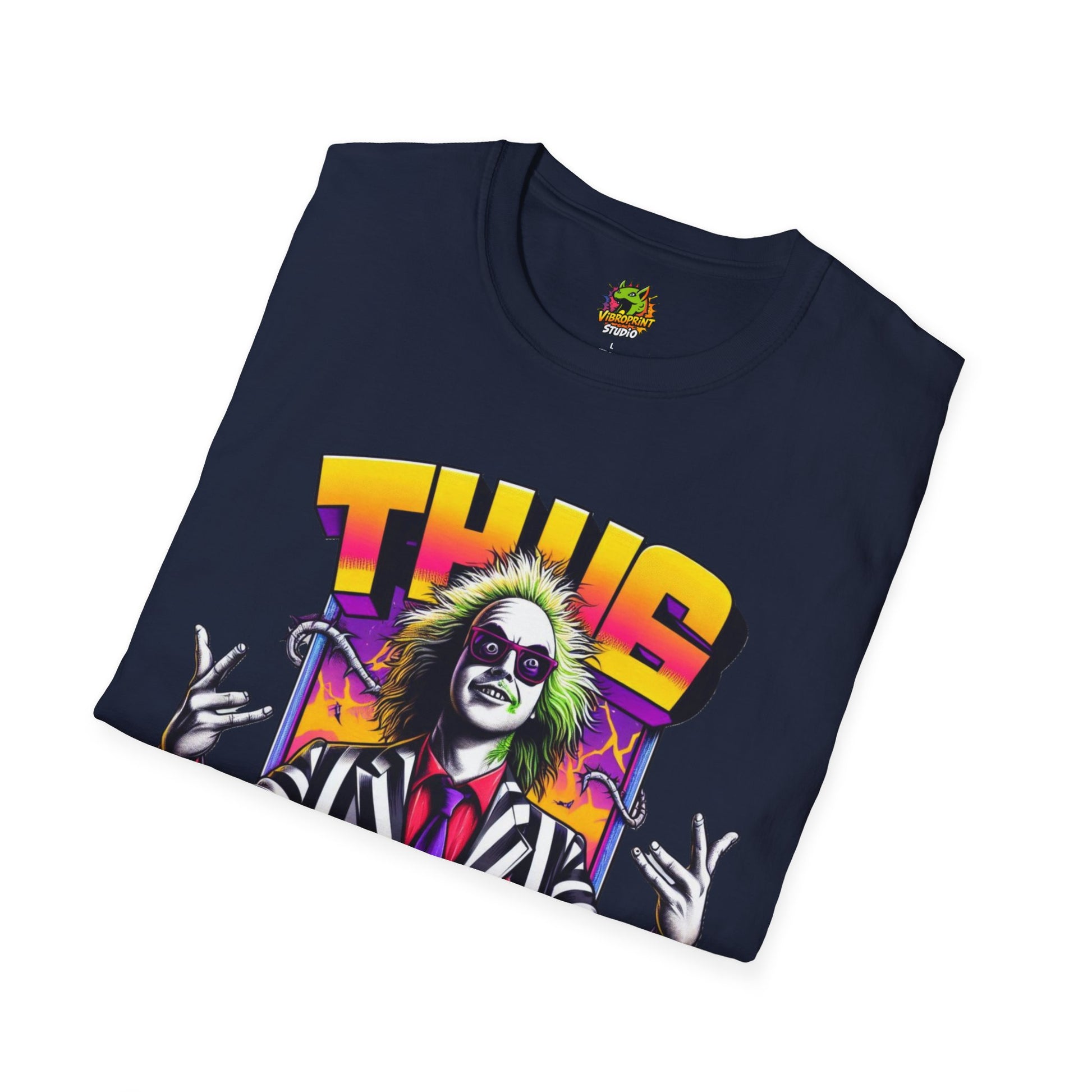 | - Beetlejuice Shirt | Thug Life Graphic Tee | Halloween Beetlejuice Costume T-Shirt - premium material. limited stock. Order yours now and stand out with this exclusive piece!