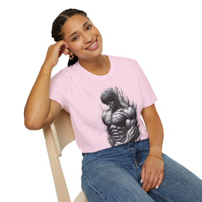 UFC T Shirt | Unleash Fierce Confidence | UFC Tee with Baki Anime Inspiration for Fitness Lovers