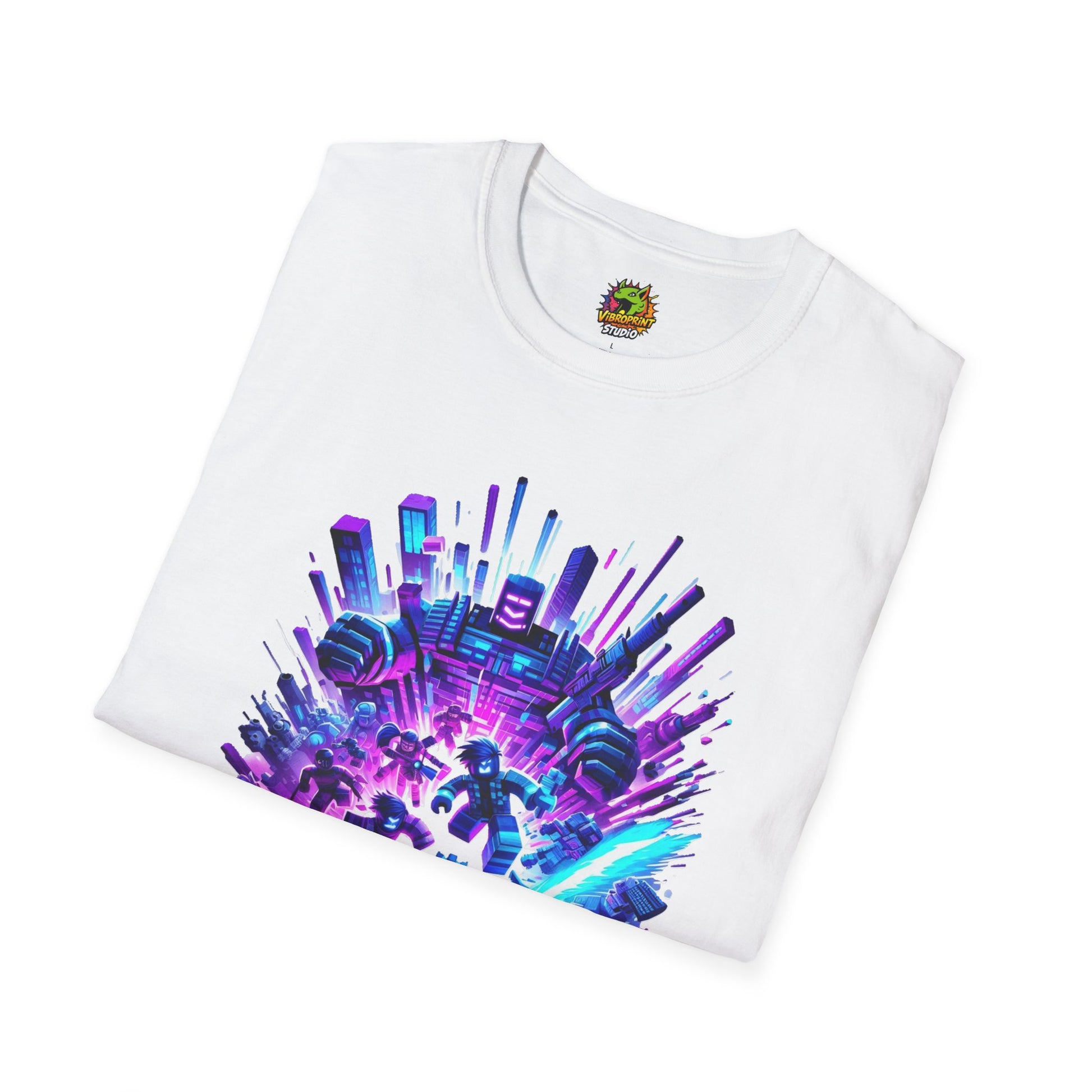 Skyline - Roblox T-Shirt - Block City Skyline - custom-made. limited stock. Order yours now and stand out with this exclusive piece!