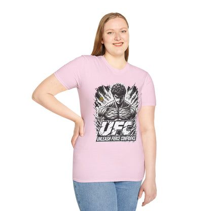 UFC T Shirt | Unleash Fierce Confidence | UFC Tee with Baki Anime T Shirt Motivation