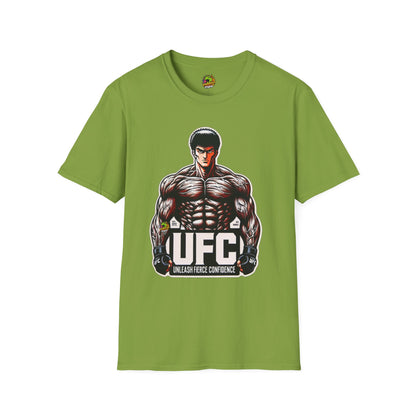 Fierce - UFC T Shirt | Unleash Fierce Confidence | UFC Tee with Baki Anime Inspiration for Athletes - premium material. limited stock. Order yours now and stand out with this exclusive piece!