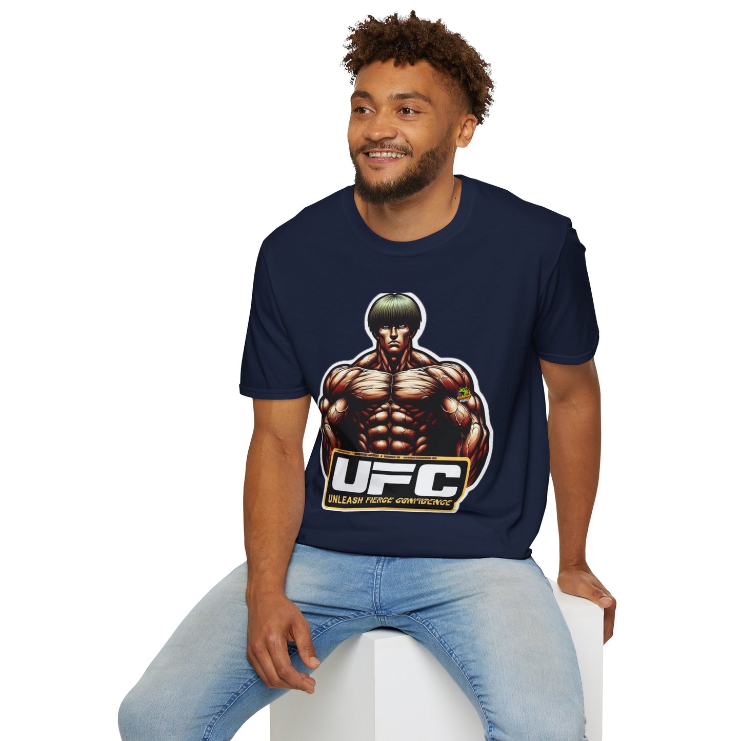 for - UFC T Shirt | Unleash Fierce Confidence | UFC Tee with Baki Anime Elements for Athletes - custom-made. limited stock. Order yours now and stand out with this exclusive piece!