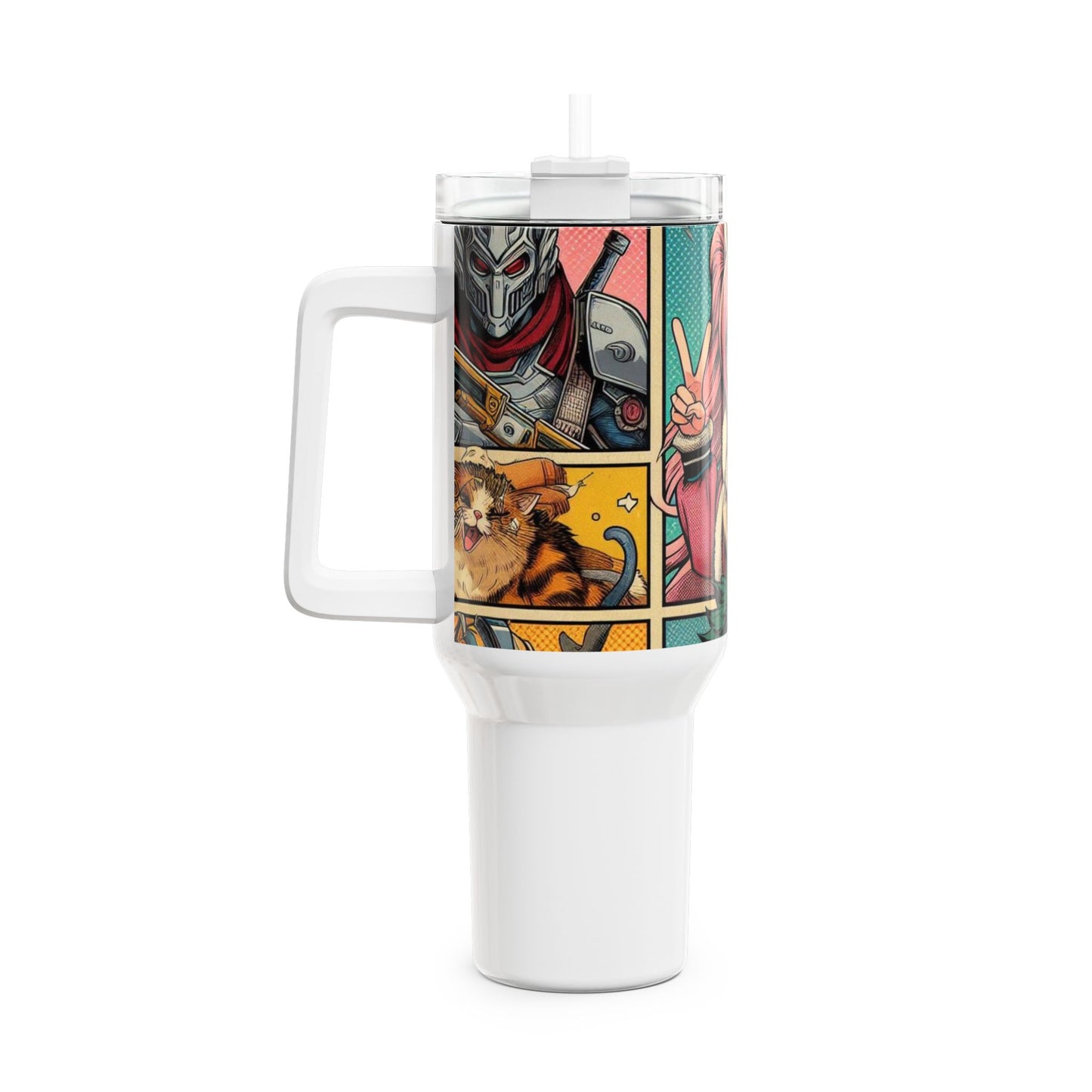 | - Stanley cup | Anime and Comics Themed Drinkware | Colorful Geek Tumbler - premium material. perfect gift idea. Order yours now and stand out with this exclusive piece!