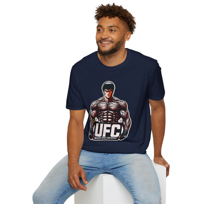 | - UFC T Shirt | Unleash Fierce Confidence | UFC Tee with Baki Anime Inspiration for Athletes - custom-made. limited stock. Order yours now and stand out with this exclusive piece!