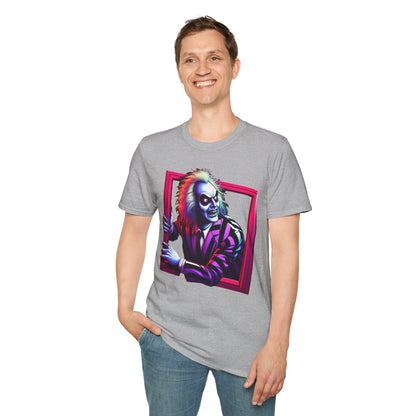 | - Beetlejuice Shirt | Classic Beetlejuice Tee | Creepy Beetlejuice Tee | Beetlejuice Movie Merch - premium material. limited stock. Order yours now and stand out with this exclusive piece!