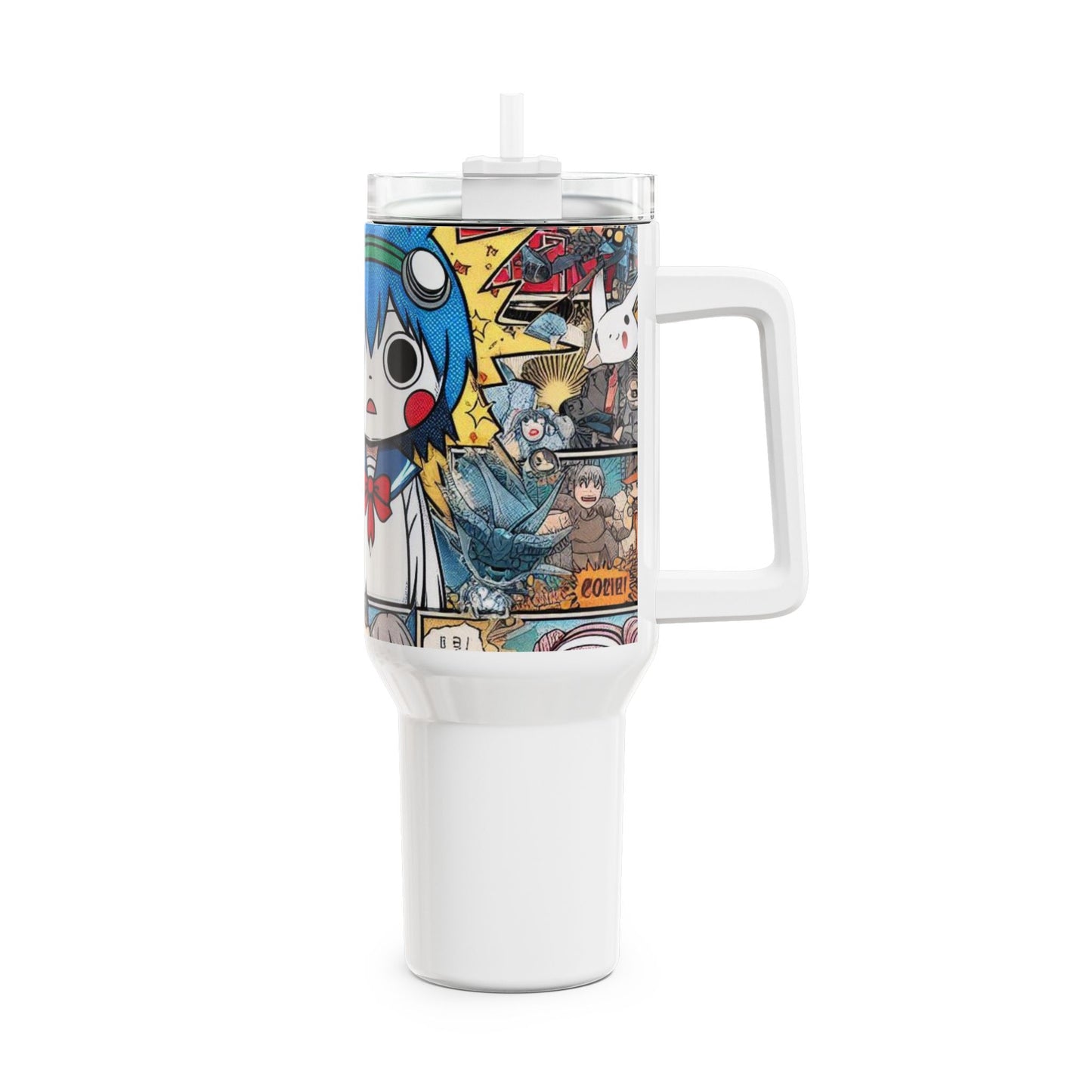 for - Stanley cup | Colorful Anime and Geek Tumbler for Gamers | Pop Culture Drinkware - premium material. limited stock. Order yours now and stand out with this exclusive piece!