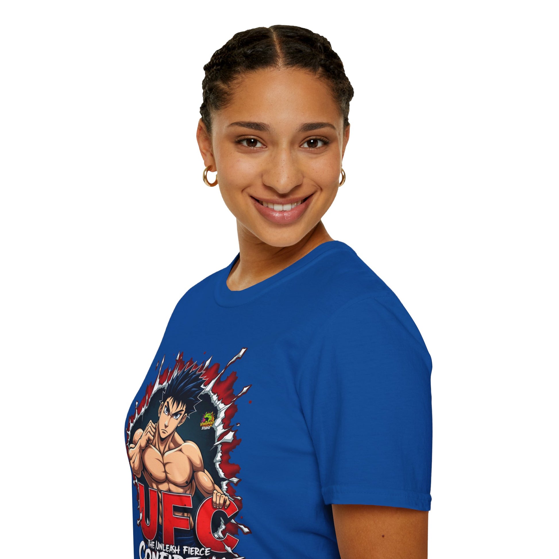 Fitness - UFC T Shirt | Unleash Fierce Confidence | UFC Tee Inspired by Baki Anime for Fitness Enthusiasts - custom-made. perfect gift idea. Order yours now and stand out with this exclusive piece!