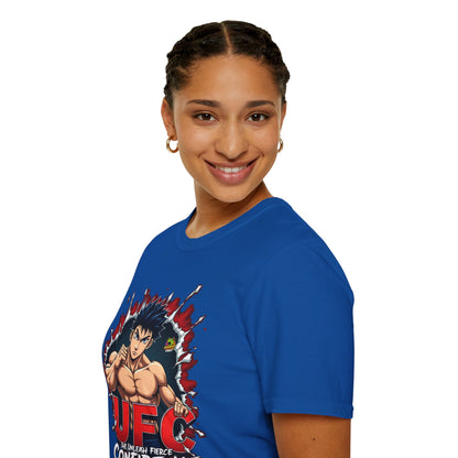 Fitness - UFC T Shirt | Unleash Fierce Confidence | UFC Tee Inspired by Baki Anime for Fitness Enthusiasts - custom-made. perfect gift idea. Order yours now and stand out with this exclusive piece!