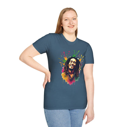 '- - Bob Marley T-Shirt - Vibrant Rasta Energy - custom-made. perfect gift idea. Order yours now and stand out with this exclusive piece!