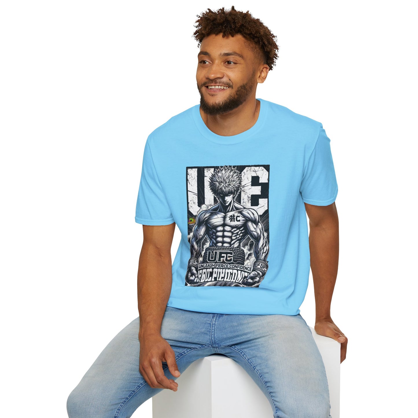 UFC T Shirt | Unleash Fierce Confidence | Motivational UFC Tee with Baki Anime T-Shirt design