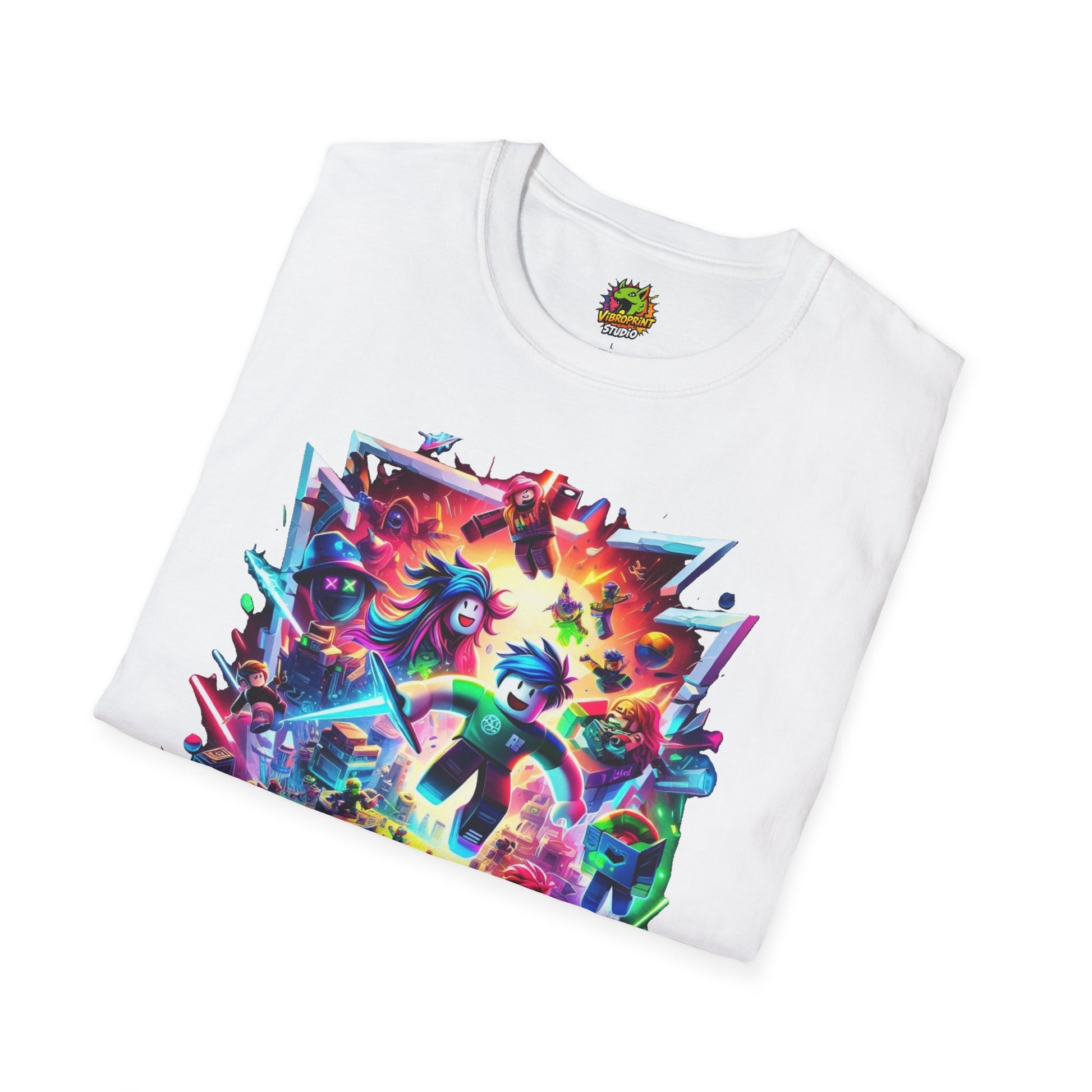 T-Shirt - Cool Roblox Graphic Tee for Boys & Girls | Roblox Game Lover T-Shirt | Roblox Kids Clothing | Fun Roblox Gift - premium material. limited stock. Order yours now and stand out with this exclusive piece!