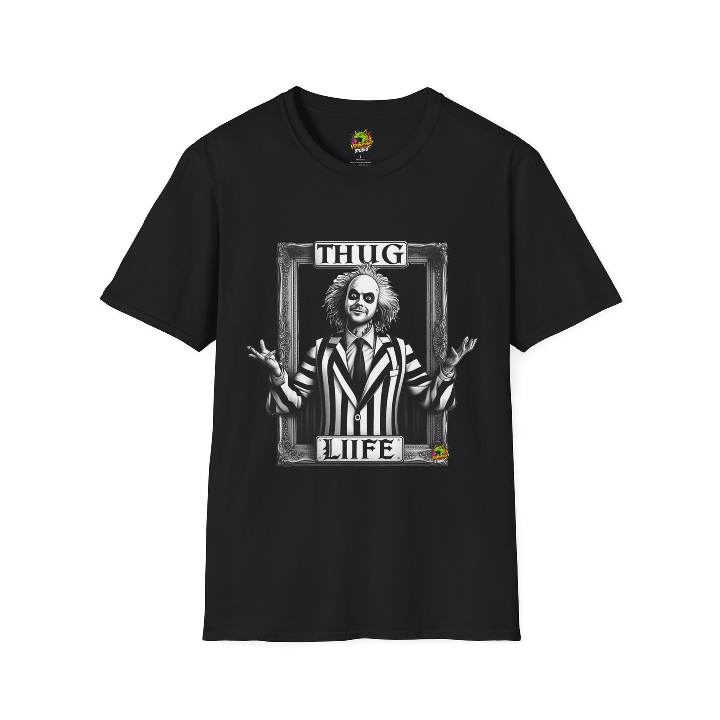 Beetlejuice Shirt | Thug Life Halloween T-Shirt | Beetlejuice Costume Tee with Attitude - High Quality Image