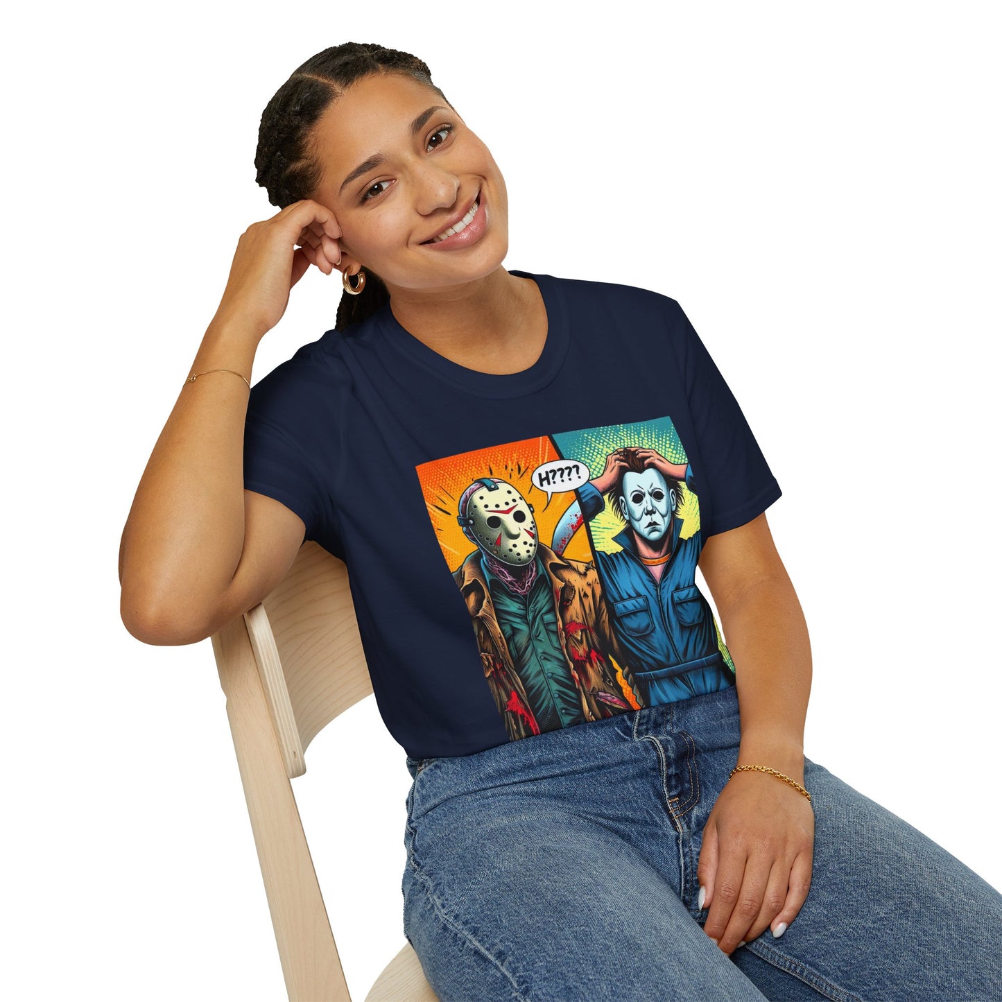 Picnic - Jason Voorhees & Michael Myers Shirt | Funny Halloween Picnic Tee - custom-made. perfect gift idea. Order yours now and stand out with this exclusive piece!