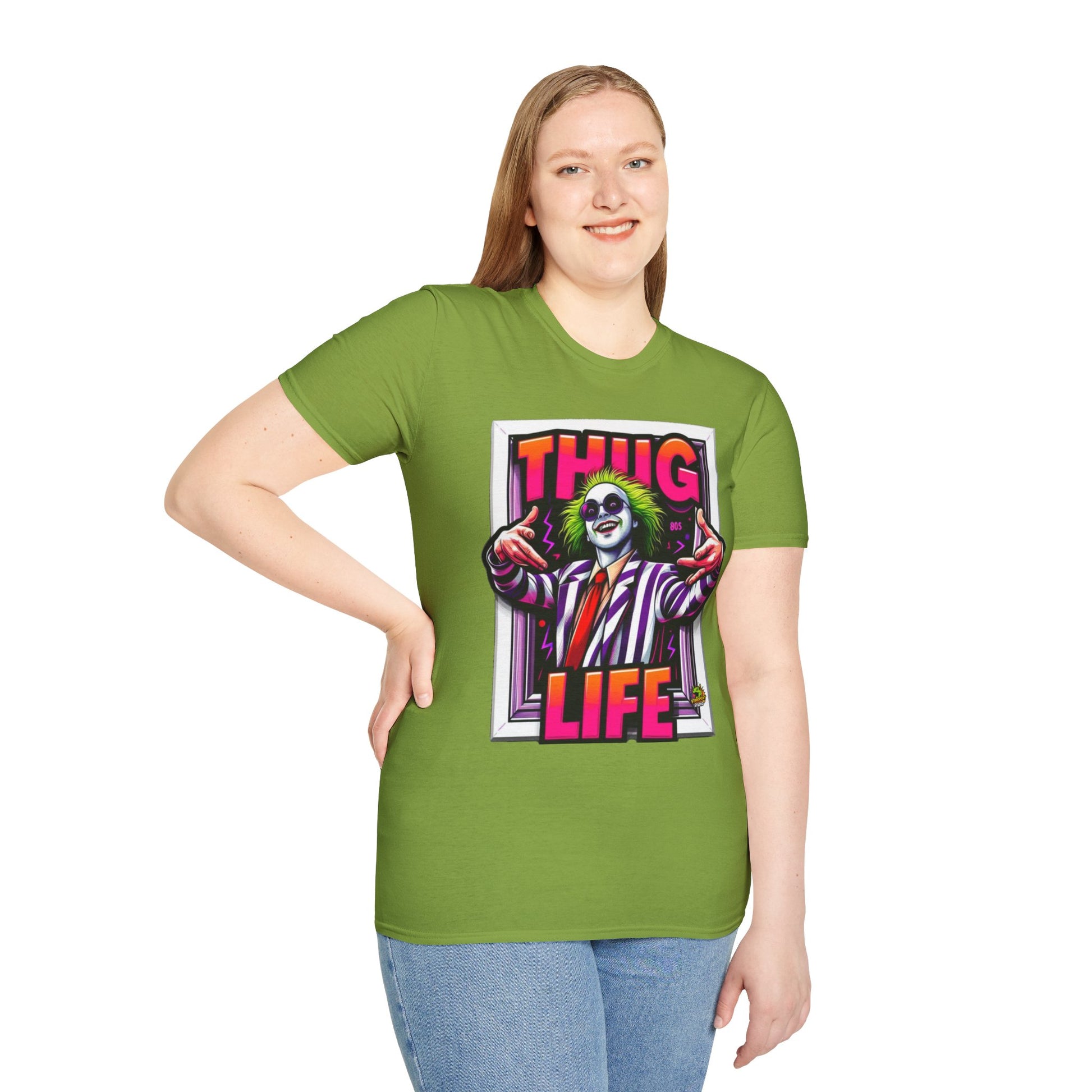 exclusive - Beetlejuice Shirt | Spooky Thug Life Tee | Beetlejuice Graphic T-Shirt for Halloween - custom-made. limited stock. Order yours now and stand out with this exclusive piece!