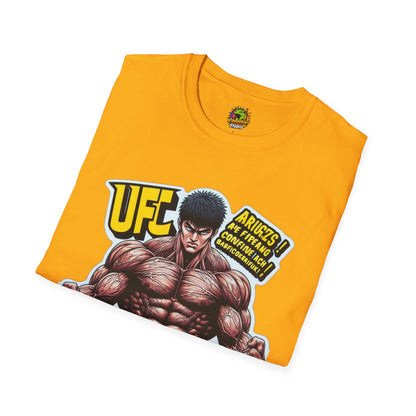 UFC T Shirt | Unleash Fierce Confidence | Motivational UFC Tee with Baki Anime Elements