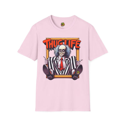 high-quality - Beetlejuice Shirt | Halloween Thug Life Tee | Classic Beetlejuice Graphic T-Shirt for Adults - premium material. limited stock. Order yours now and stand out with this exclusive piece!